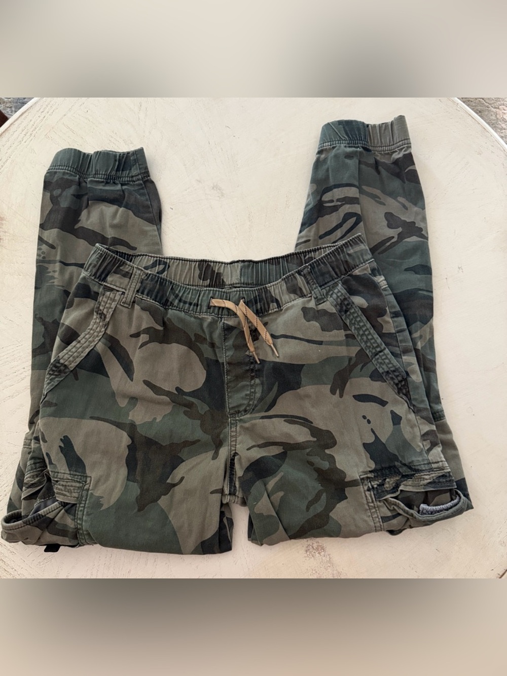Boys Wrangler Twill Camo Jogger Gamer Cargo Pants Sz 16 Husky